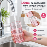 Depósito de 220 ml del irrigador bucal portátil, color rosa